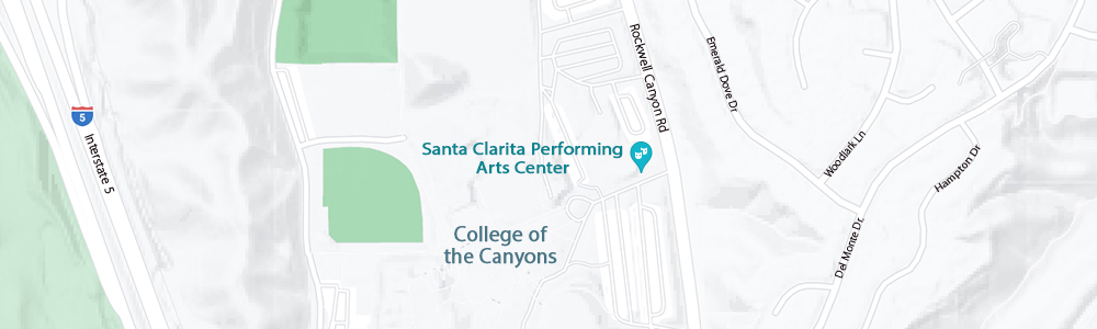 Santa Clarita Community College District Map with Location of Campus